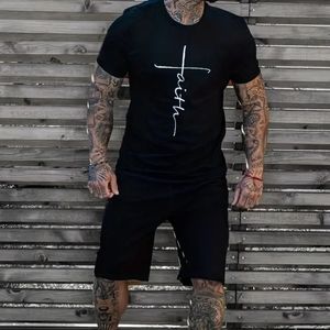 Men's "Faith" Print Pajama Set